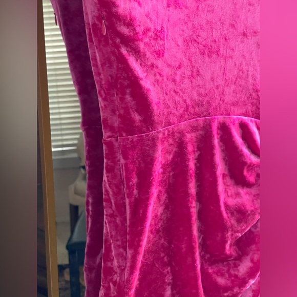 Ronny Kobo Pink Velvet Ryan Mini Party Dress Barbiecore - Picture 12 of 12